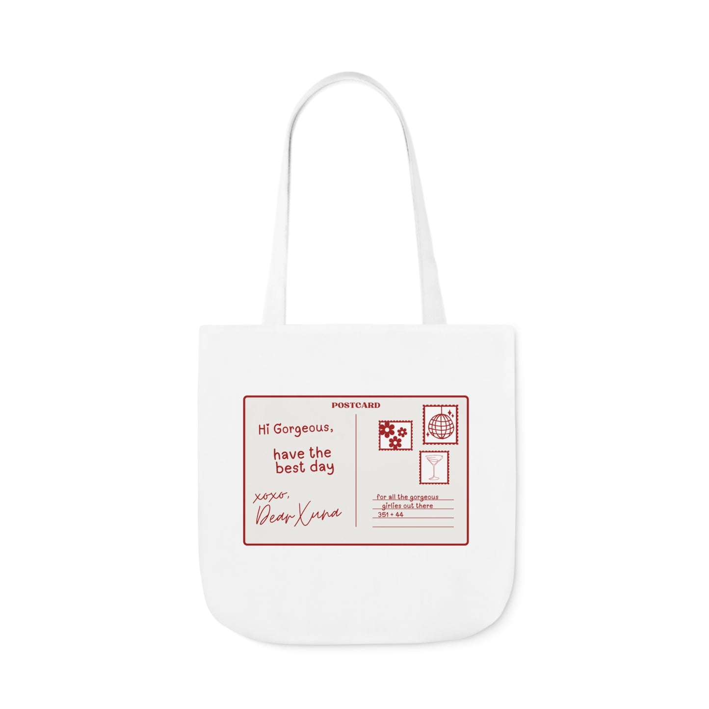 Xuna Postcard Canvas Tote Bag