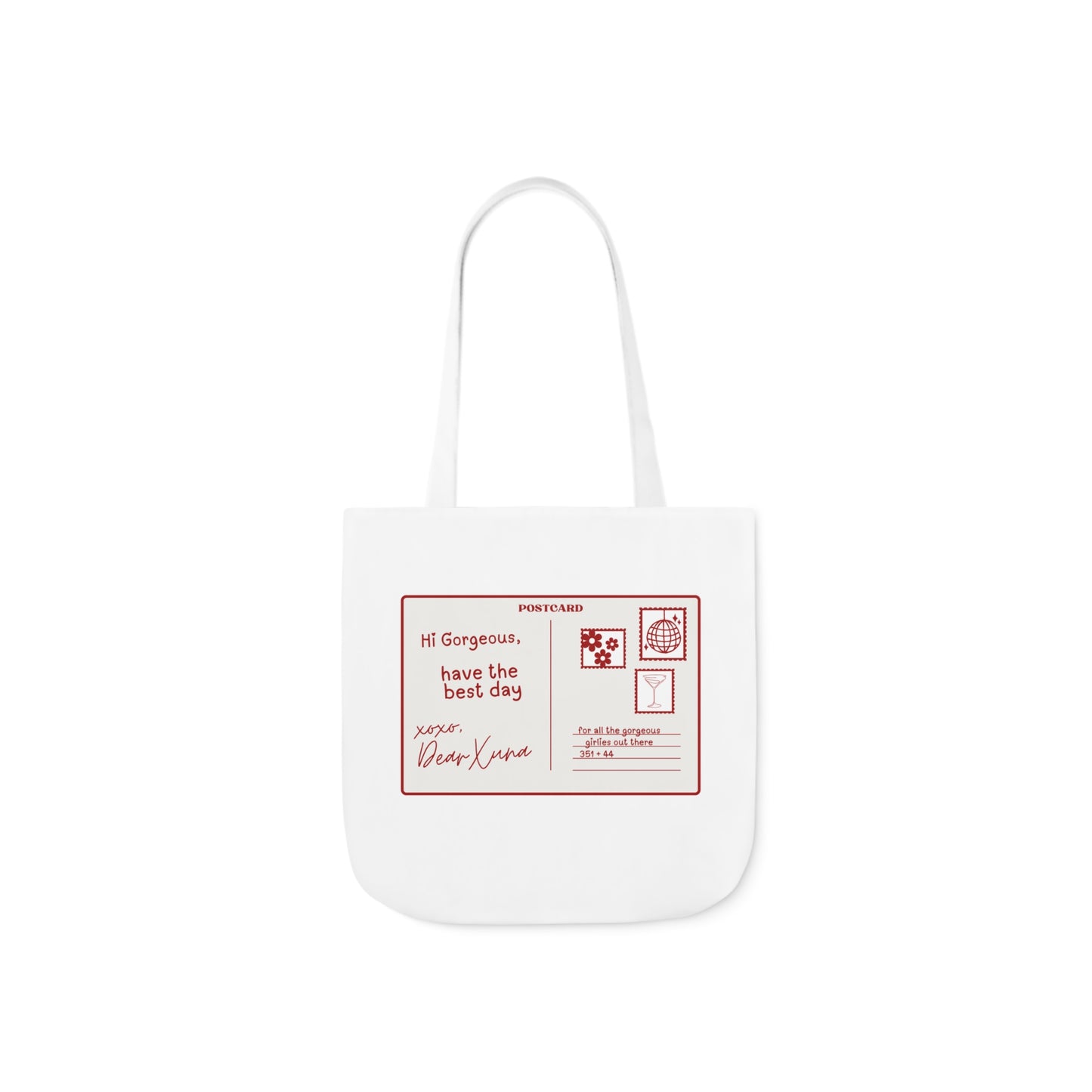 Xuna Postcard Canvas Tote Bag