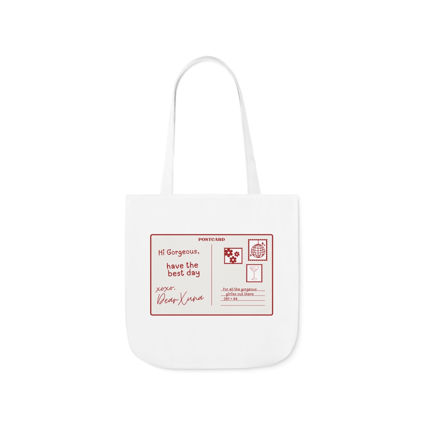 Xuna Postcard Canvas Tote Bag